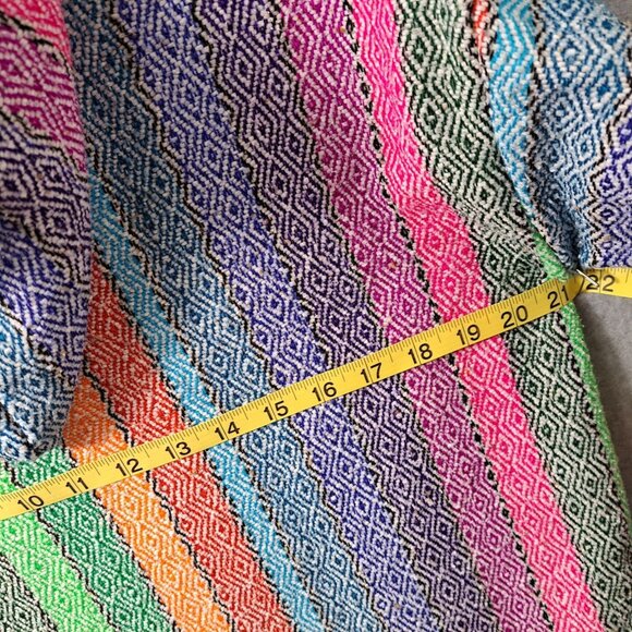 Molina Hoodie Mens M 38/40 Pullover Mexi Baja Beach Blanket Striped Multi Unisex - Picture 11 of 16